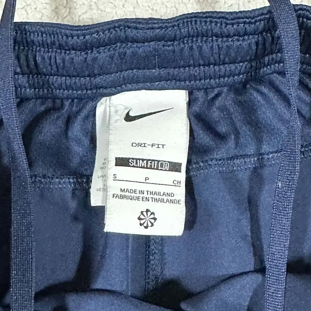 Nike Dri-FIT Womens Small Navy Blue Slim Fit Running Athletic Short Lined Swoosh